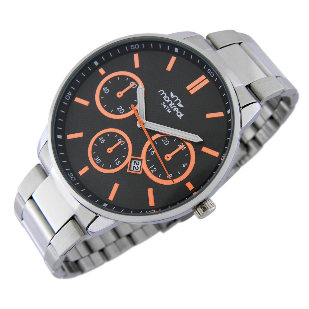 RELOJ  MONTREAL MASCULINO SFE813 PLATA BRONCE