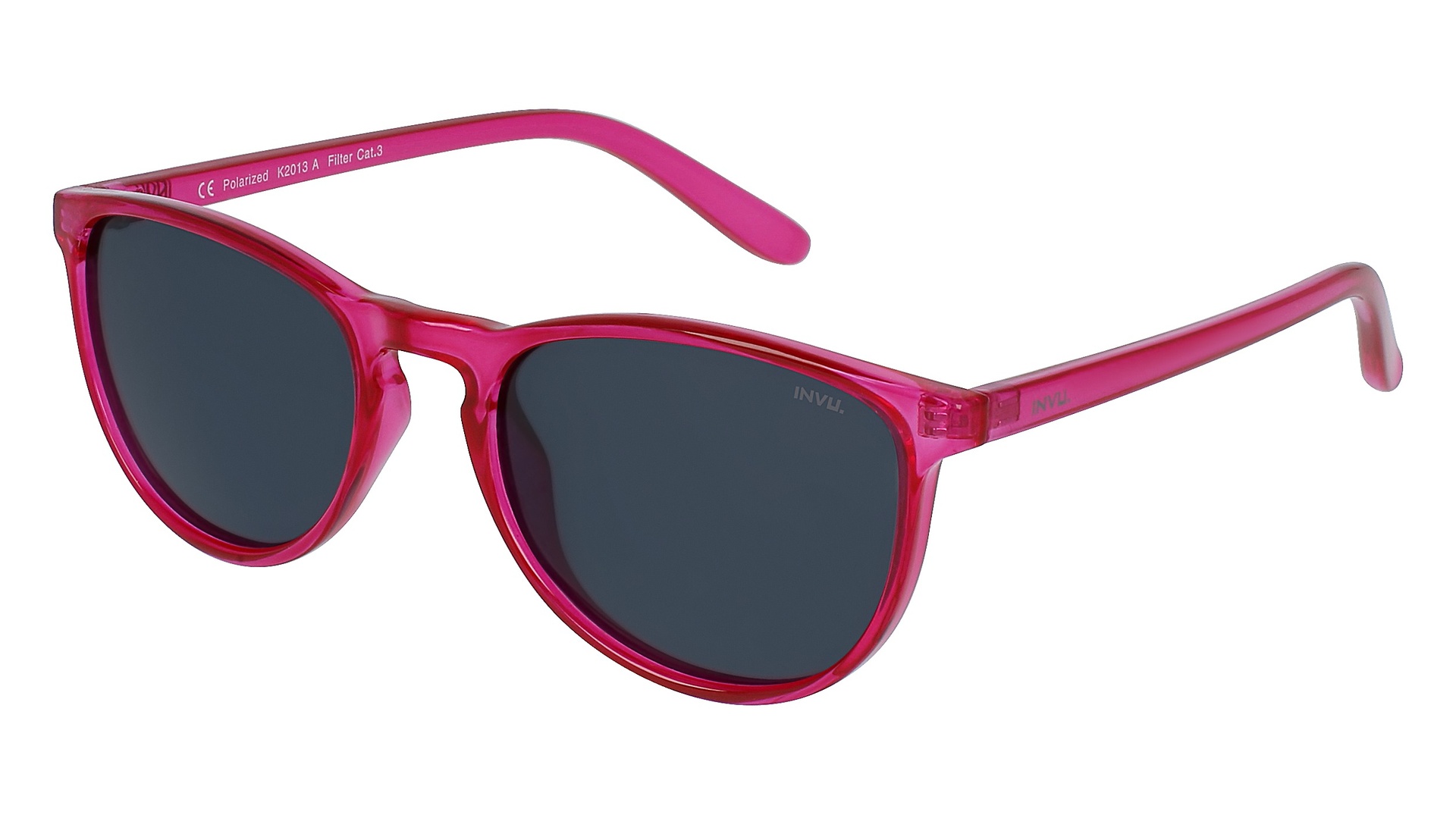 [K2013A] Lente de sol  INVU K2013 Transp. Fuchsia