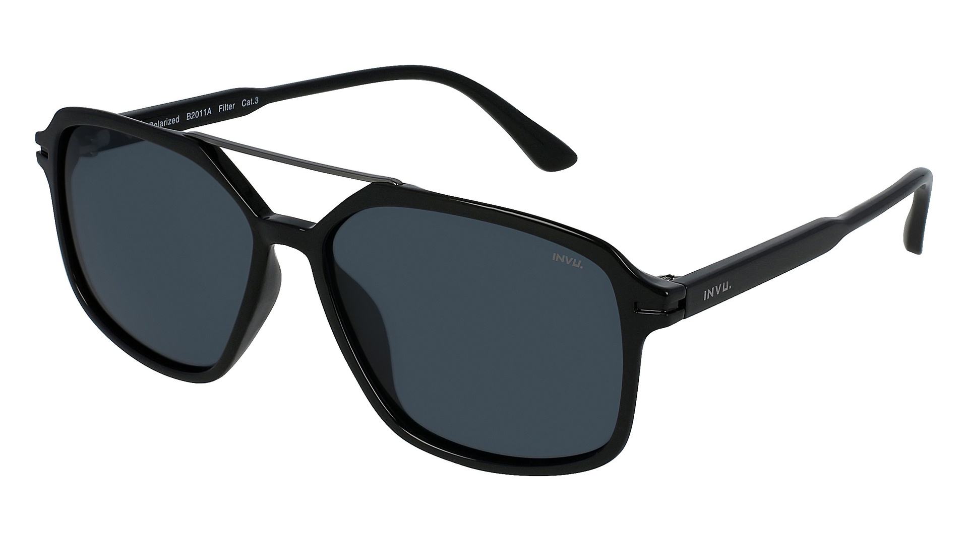 [B2011A] Lentes de sol INVU B2011 Masculino (Black)