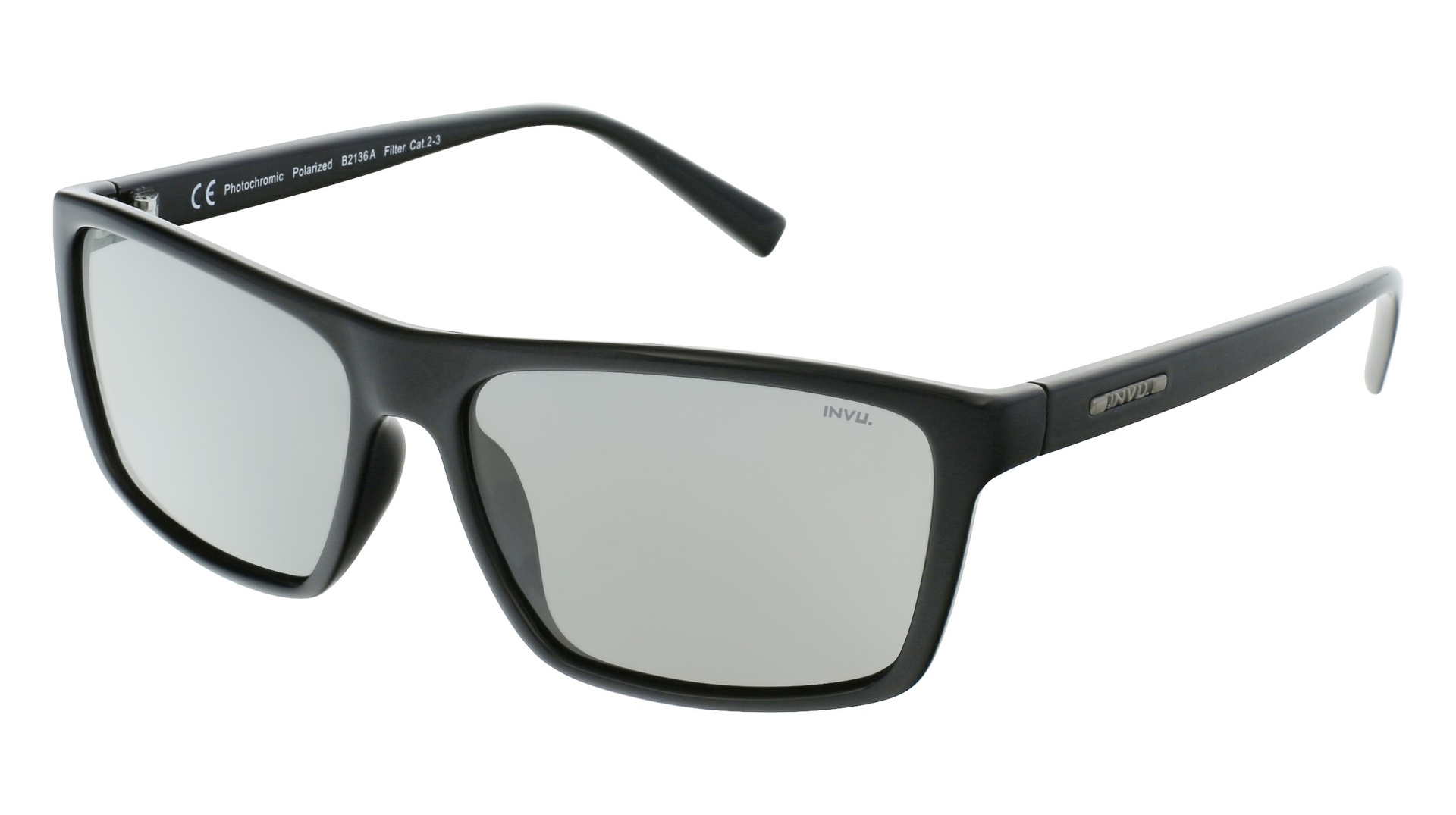 [B2136A] Lentes de sol INVU B2136 Masculino (Black)