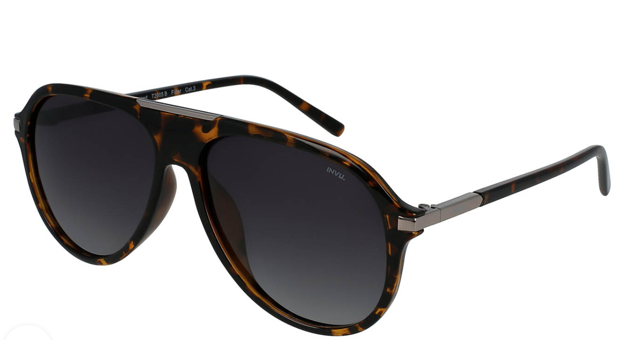 [T2005B] Lentes de sol INVU T2005 Masculino (Amber Demi)