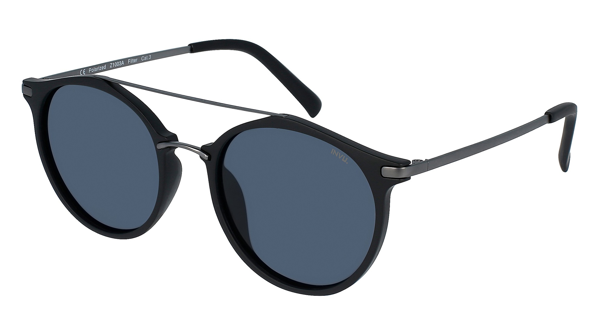 [Z1003A] Lentes de sol INVU Z1003 Masculino (Matt Black/Gun)